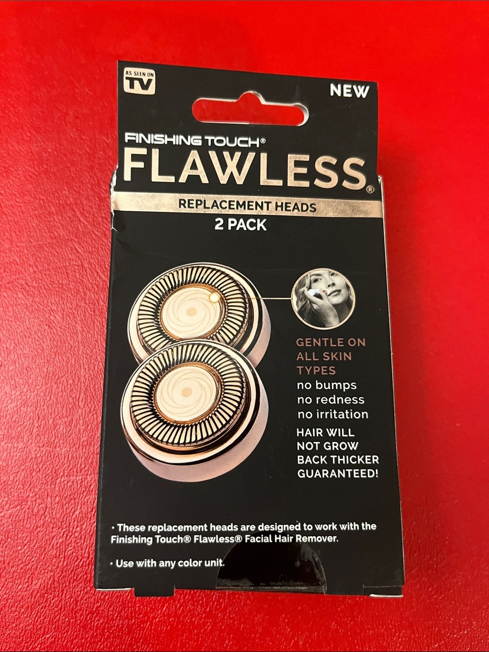 Finishing Touch Flawless Finishing touch flawless 2-pack replacement heads, rose